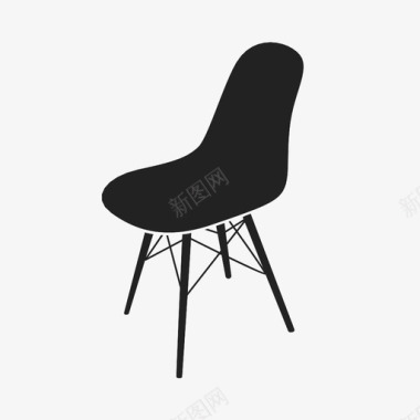 座椅椅子eams椅子凳子图标图标