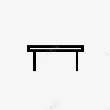 餐垫桌子长凳书桌图标图标