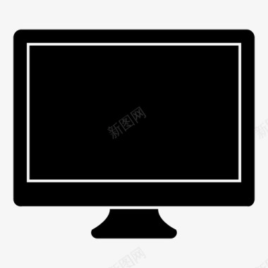 屏幕台式显示器视频电视图标图标