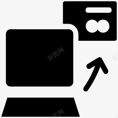 刷卡网上购物信用卡购物信用卡在线送货图标图标