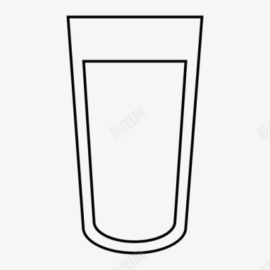 国产啤酒品脱酒杯玻璃杯图标图标