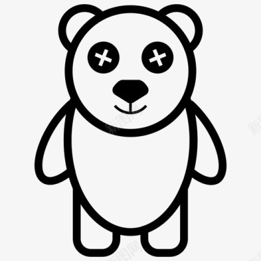 玩具熊模板下载熊泰迪熊动物图标图标