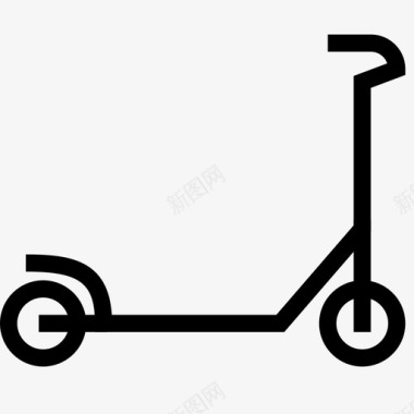 滑板车车辆街道图标图标
