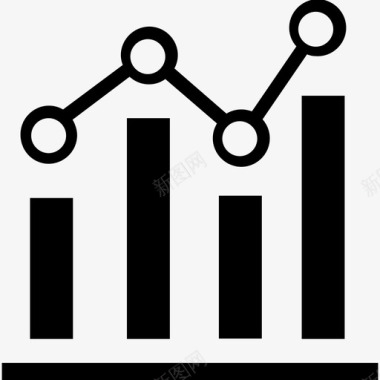 条形素材条形图统计报告图标图标