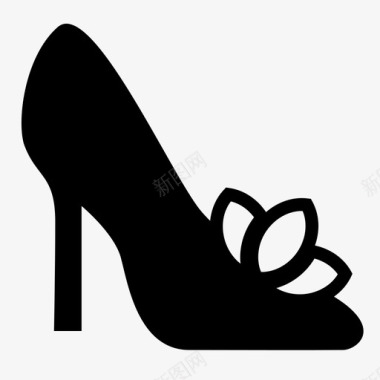 高跟鞋女性化正式图标图标