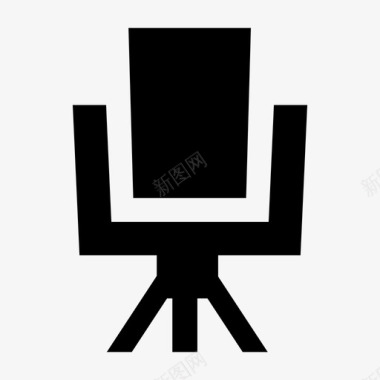 椅子客厅椅三脚架图标图标