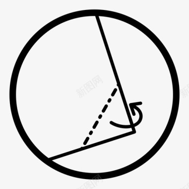 反折折离纸角图标图标