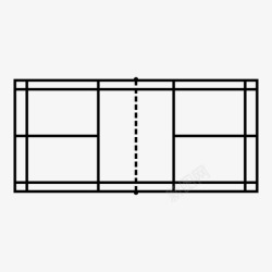体育竞技场羽毛球场运动场网图标高清图片