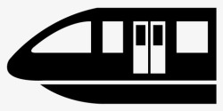 单轨电车单轨车运输有轨电车图标高清图片