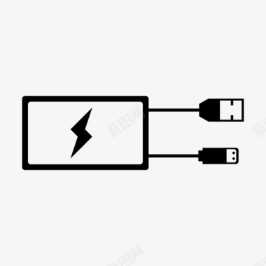 苹果手机营销电源组手机充电器能量图标图标
