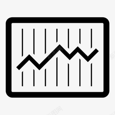 电脑图信息分析统计研究图标图标