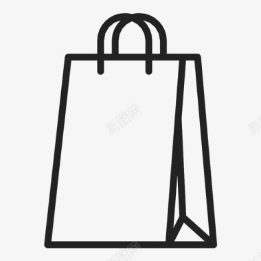 商场图片素材纸袋购物袋购物者图标图标