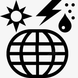世界那么热天气变暖太阳图标高清图片