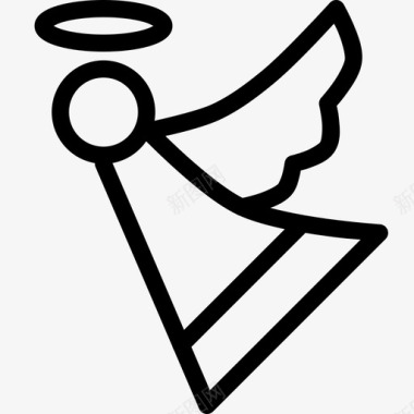 新年红灯笼素材天使支持者上帝的使者图标图标