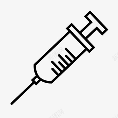 医疗废物标志注射器血液医疗图标图标