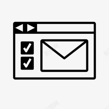 窗口电子邮件注册选择加入图标图标