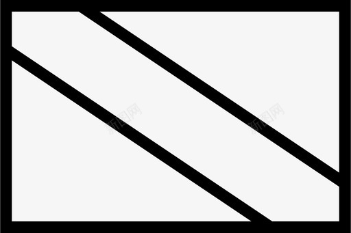 特立尼达和多巴哥国旗波浪假期图标图标