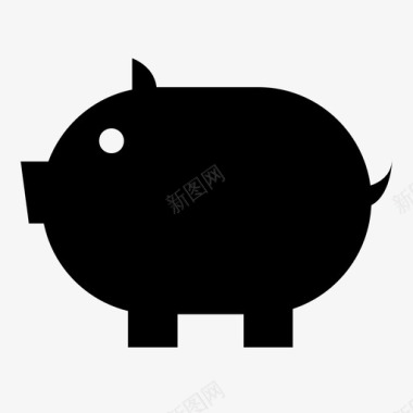 姘存櫠存钱罐硬币钱图标图标