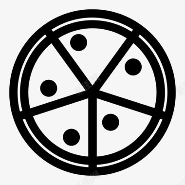蓝莓披萨免抠素材披萨吃食物图标图标