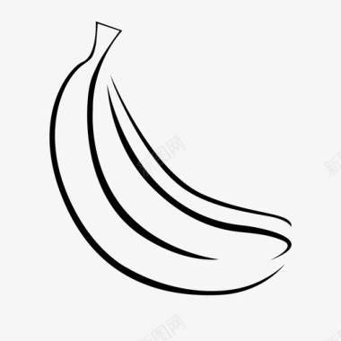 香蕉维生素果皮图标图标