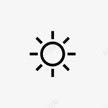 阳光的季节太阳天气要素天气状况图标图标