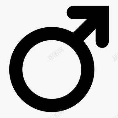 男性符号男性性取向性符号图标图标