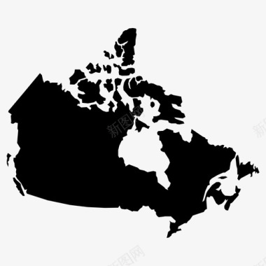 北美南美地图加拿大地图地理图标图标