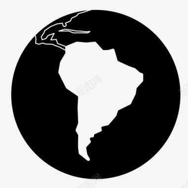 南美洲阿根廷巴西图标图标