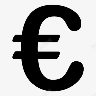 欧元图标欧元预算货币图标图标