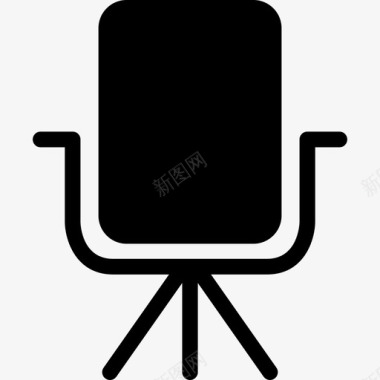 旋转椅子办公椅家具图标图标