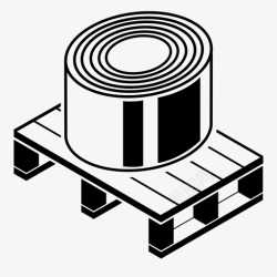 钢材运输托盘木材仓库图标高清图片