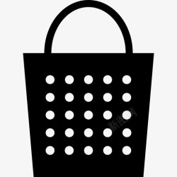 网洞购物袋商场市场图标高清图片