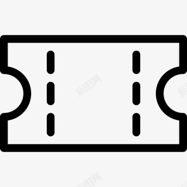 电子ICON门票购物收据图标图标