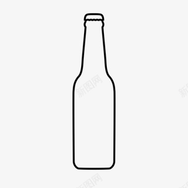瓶装醉酒玻璃图标图标