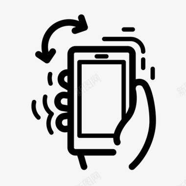 滑动条icon摇手机触摸屏触摸手势图标图标