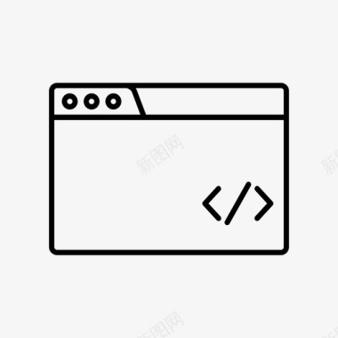 网站html代码窗口网站编程图标图标