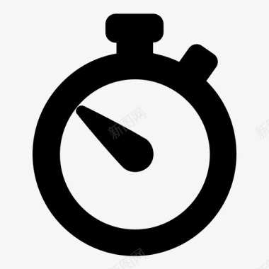 迟到的秒表闹钟时钟图标图标