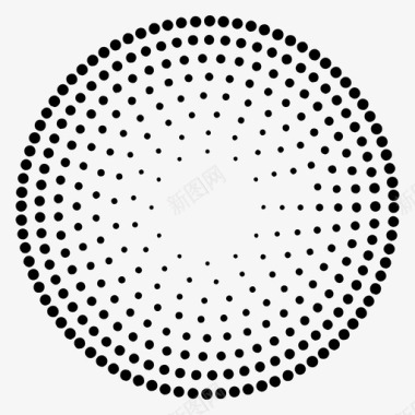 几何抽象元素圆点点点串图标图标