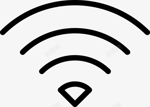 波特兰橙wifi连接家庭图标图标