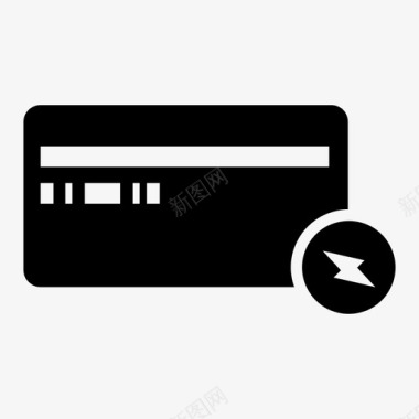 信用卡支付网上购物图标图标