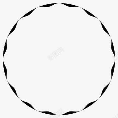 科技感圆轮廓圆几何图标图标
