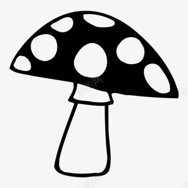 蘑菇营养天然图标图标