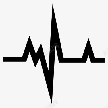 生命的心跳心跳心电图心率图标图标