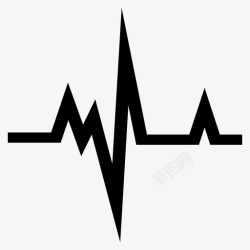 生命的心跳心跳心电图心率图标高清图片
