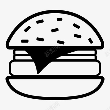 汉堡包餐厅餐图标图标