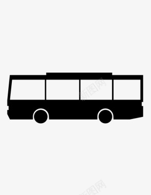 公共交通标识公共汽车汽车城市图标图标