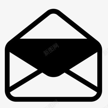 原文件打开打开信封发送收到邮件图标图标