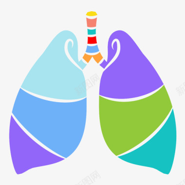 解剖学肺解剖学身体图标图标