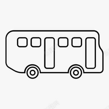 通勤公共汽车货车交通工具图标图标