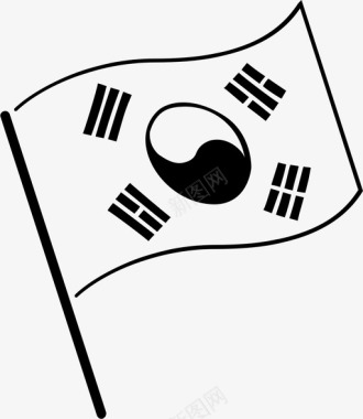 国籍象棋韩国国旗韩国代表图标图标